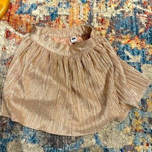 Rose gold metallic Janie and Jack holiday skirt